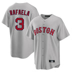 Crovyle B.Red Sox #3 Ceddanne Rafaela Player Gray Road Home Game Stitched Jersey