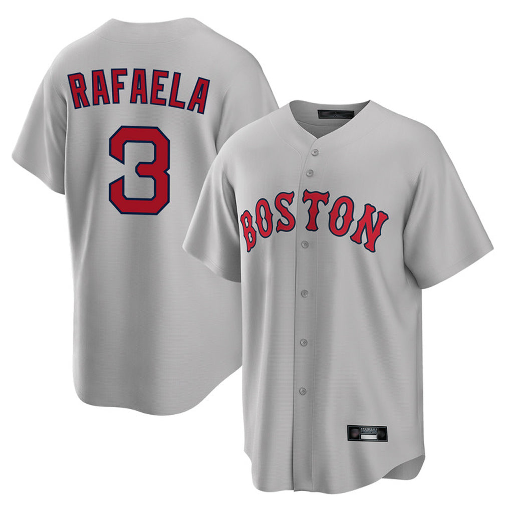 Crovyle B.Red Sox #3 Ceddanne Rafaela Player Gray Road Home Game Stitched Jersey