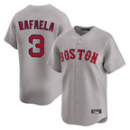 Crovyle B.Red Sox #3 Ceddanne Rafaela Player Gray Road Limited Home Game Stitched Jersey