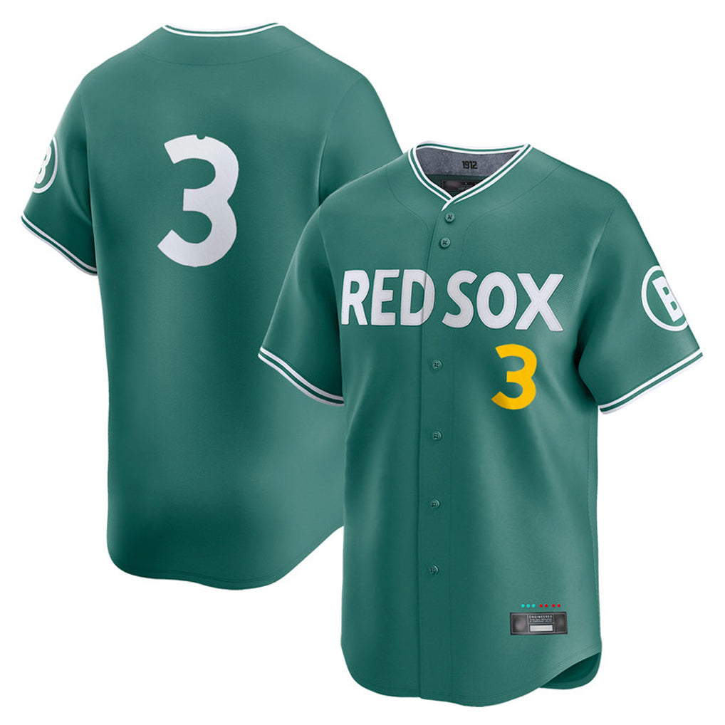 Crovyle B.Red Sox #3 Ceddanne Rafaela Player Green City Connect Limited Home Game Stitched Jersey
