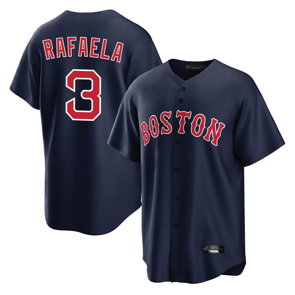 Crovyle B.Red Sox #3 Ceddanne Rafaela Player Navy Home Game Stitched Jersey