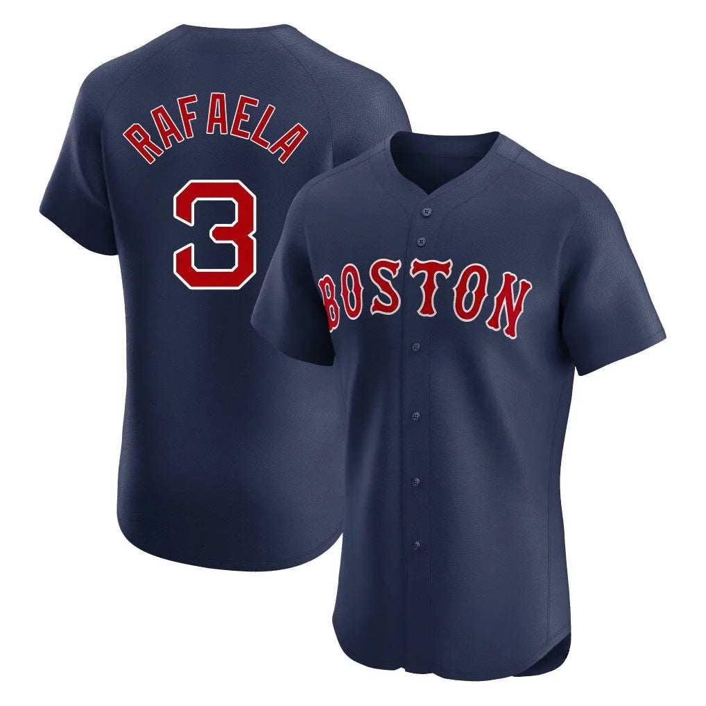 Crovyle B.Red Sox #3 Ceddanne Rafaela Player Navy Limited Elite Home Game Stitched Jersey