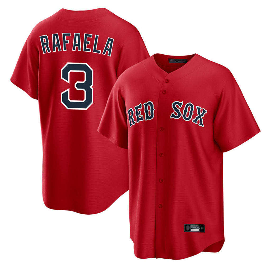 Crovyle B.Red Sox #3 Ceddanne Rafaela Player Red Home Game Stitched Jersey