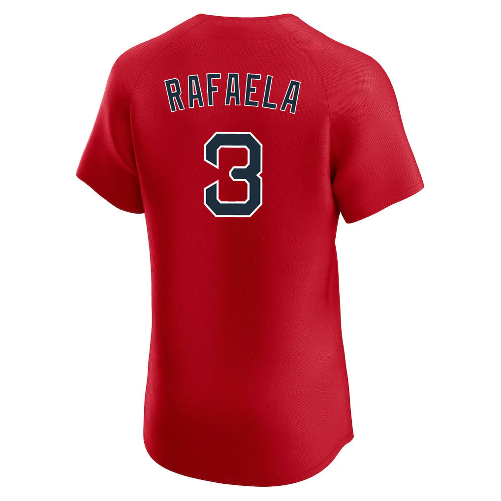 Crovyle B.Red Sox #3 Ceddanne Rafaela Player Red Limited Elite Home Game Stitched Jerseys