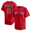 Crovyle B.Red Sox #3 Ceddanne Rafaela Player Red Limited Home Game Stitched Jersey