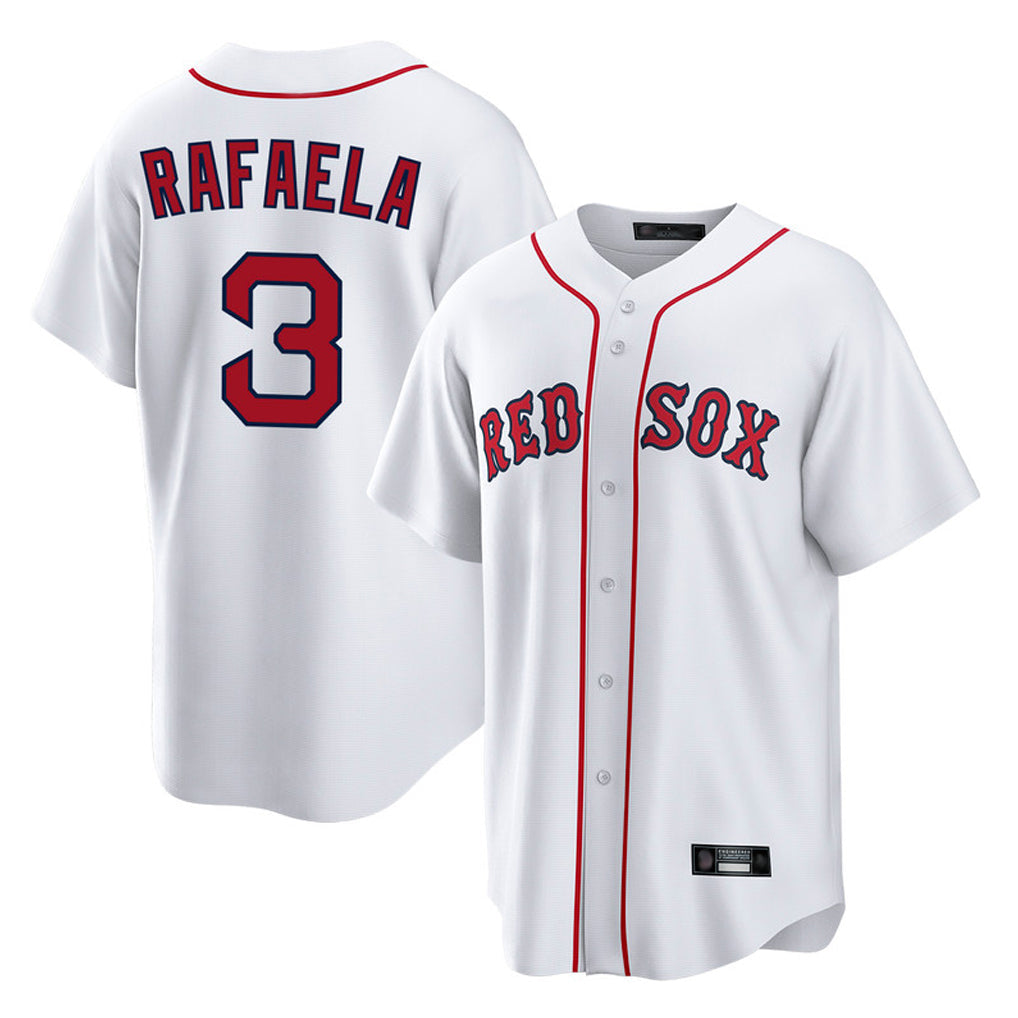 Crovyle B.Red Sox #3 Ceddanne Rafaela Player White Home Game Stitched Jersey