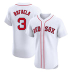 Crovyle B.Red Sox #3 Ceddanne Rafaela Player White Limited Elite Home Game Stitched Jersey
