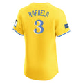 Crovyle B.Red Sox #3 Ceddanne Rafaela Player Yellow Limited Elite Home Game Stitched Jerseys