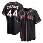 Crovyle B.Red Sox #44 Aroldis Chapman Player Black Out Home Game Stitched Jerseys