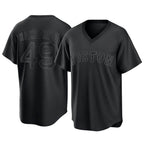 Crovyle B.Red Sox #49 Tim Wakefield Player Black T-shirt Home Game Stitched Jerseys