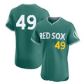 Crovyle B.Red Sox #49 Tim Wakefield Player Green City Connect Limited Elite Home Game Stitched Jerseys