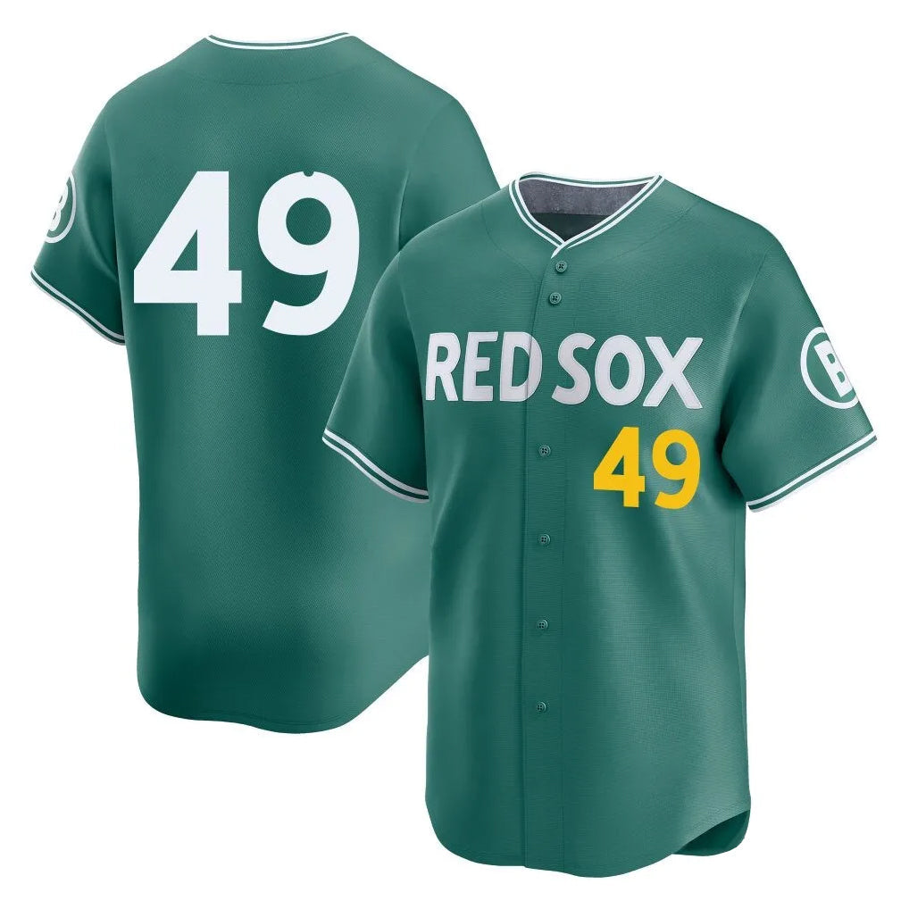 Crovyle B.Red Sox #49 Tim Wakefield Player Green City Connect Limited Home Game Stitched Jerseys