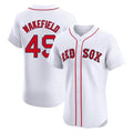 Crovyle B.Red Sox #49 Tim Wakefield Player White Limited Elite Home Game Stitched Jerseys