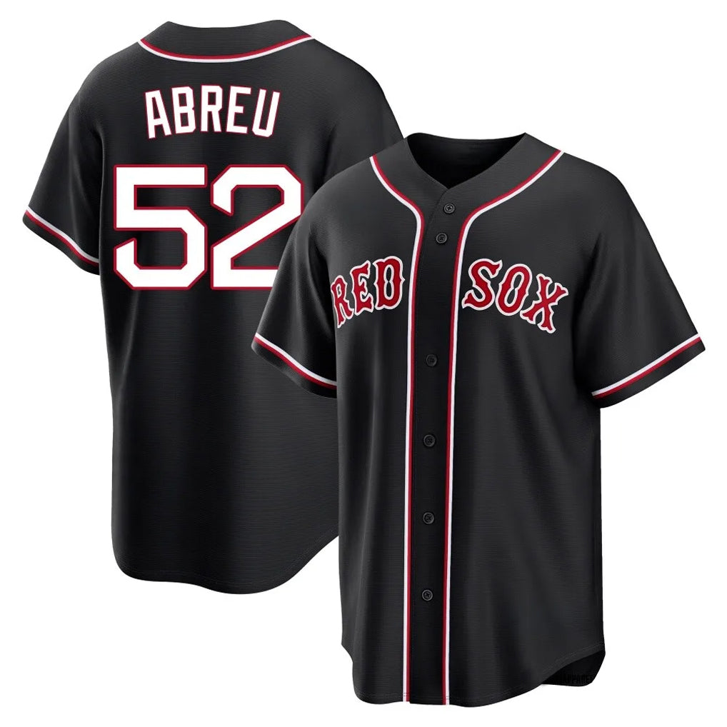 Crovyle B.Red Sox #52 Wilyer Abreu Player Black Out Home Game Stitched Jerseys
