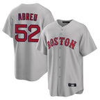 Crovyle B.Red Sox #52 Wilyer Abreu Player Gray Road Home Game Stitched Jerseys