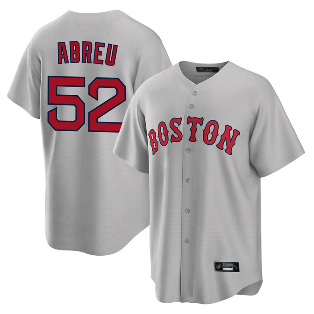 Crovyle B.Red Sox #52 Wilyer Abreu Player Gray Road Home Game Stitched Jerseys