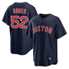 Crovyle B.Red Sox #52 Wilyer Abreu Player Navy Home Game Stitched Jerseys