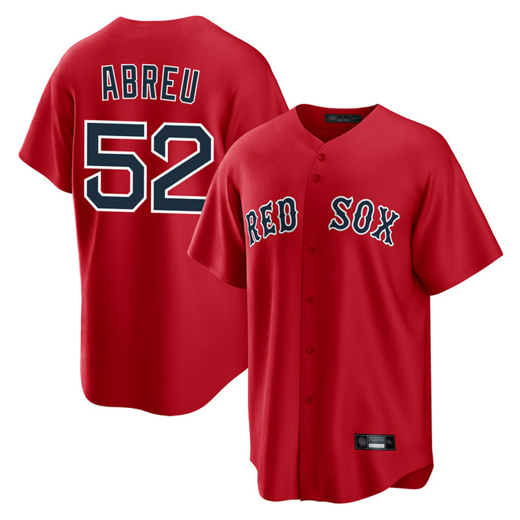 Crovyle B.Red Sox #52 Wilyer Abreu Player Red Home Game Stitched Jerseys