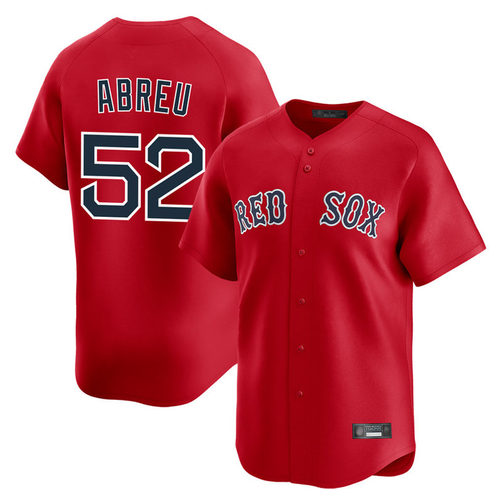 Crovyle B.Red Sox #52 Wilyer Abreu Player Red Limited Home Game Stitched Jerseys