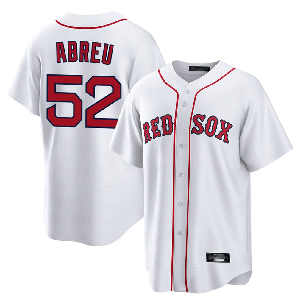 Crovyle B.Red Sox #52 Wilyer Abreu Player White Home Game Stitched Jerseys