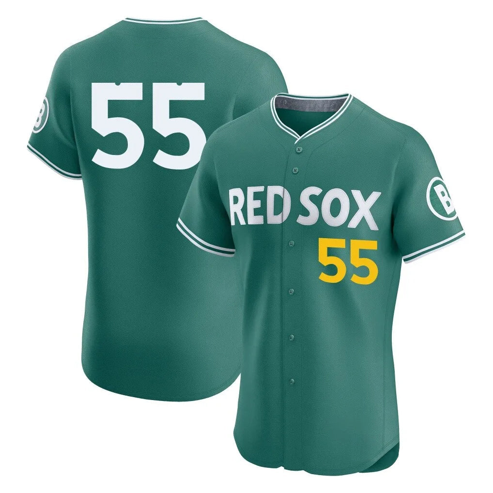 Crovyle B.Red Sox #55 Ranger Su¨¢rez Player Green City Connect Limited Elite Home Game Stitched Jerseys