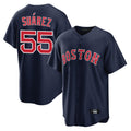 Crovyle B.Red Sox #55 Ranger Su¨¢rez Player Navy Home Game Stitched Jerseys