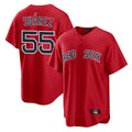 Crovyle B.Red Sox #55 Ranger Su¨¢rez Player Red Home Game Stitched Jerseys