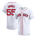 Crovyle B.Red Sox #55 Ranger Su¨¢rez Player White Limited Elite Home Game Stitched Jerseys