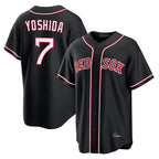 Crovyle B.Red Sox #7 Masataka Yoshida Player Black Out Home Game Stitched Jerseys