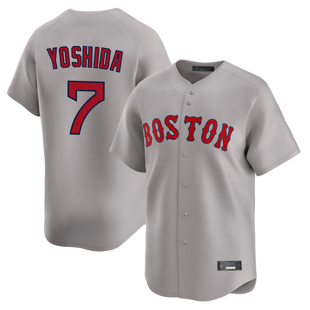 Crovyle B.Red Sox #7 Masataka Yoshida Player Gray Road Limited Home Game Stitched Jersey
