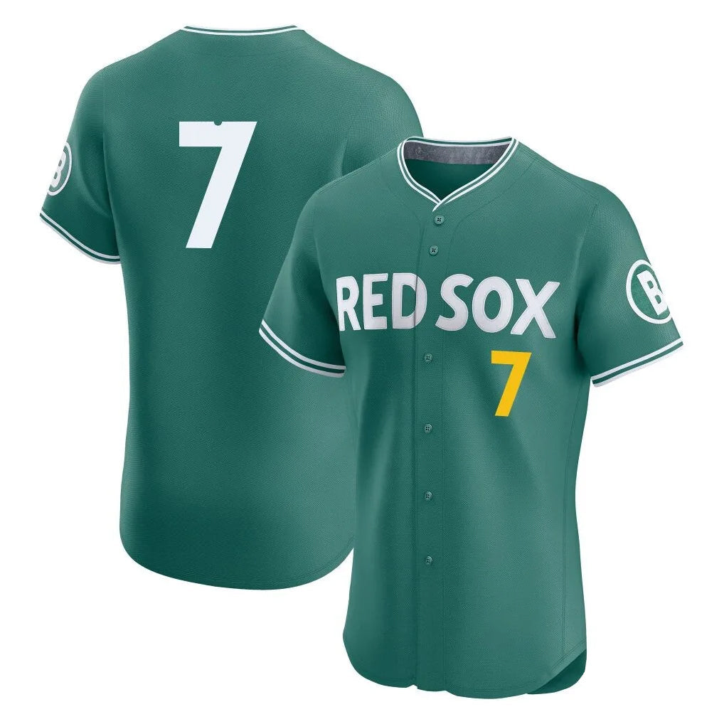 Crovyle B.Red Sox #7 Masataka Yoshida Player Green City Connect Limited Elite Home Game Stitched Jersey