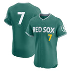 Crovyle B.Red Sox #7 Masataka Yoshida Player Green City Connect Limited Elite Home Game Stitched Jersey