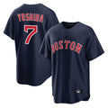 Crovyle B.Red Sox #7 Masataka Yoshida Player Navy Home Game Stitched Jersey