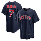 Crovyle B.Red Sox #7 Masataka Yoshida Player Navy Home Game Stitched Jersey