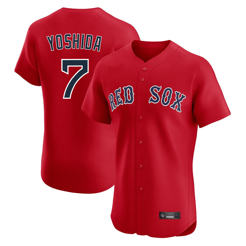Crovyle B.Red Sox #7 Masataka Yoshida Player Red Limited Elite Home Game Stitched Jersey