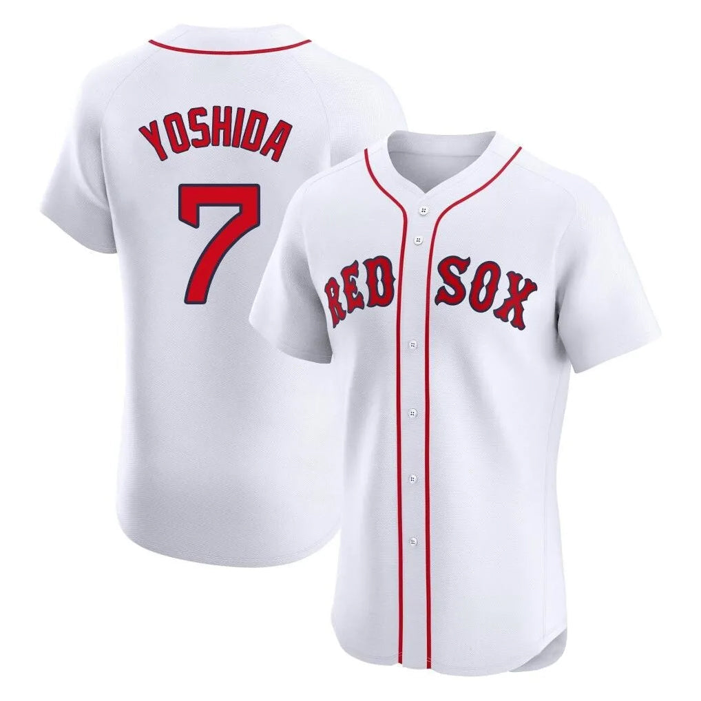 Crovyle B.Red Sox #7 Masataka Yoshida Player White Limited Elite Home Game Stitched Jersey