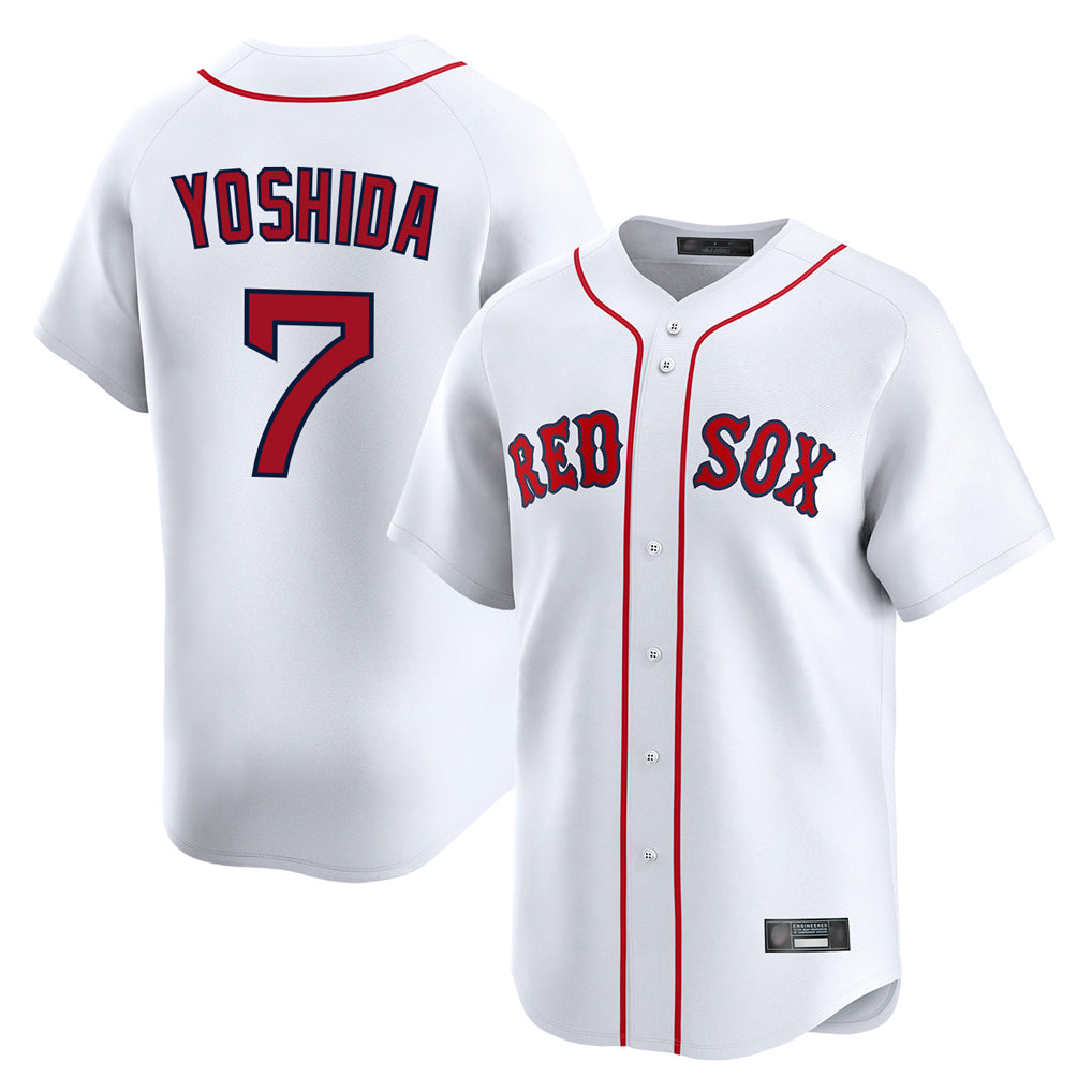 Crovyle B.Red Sox #7 Masataka Yoshida Player White Limited Home Game Stitched Jersey