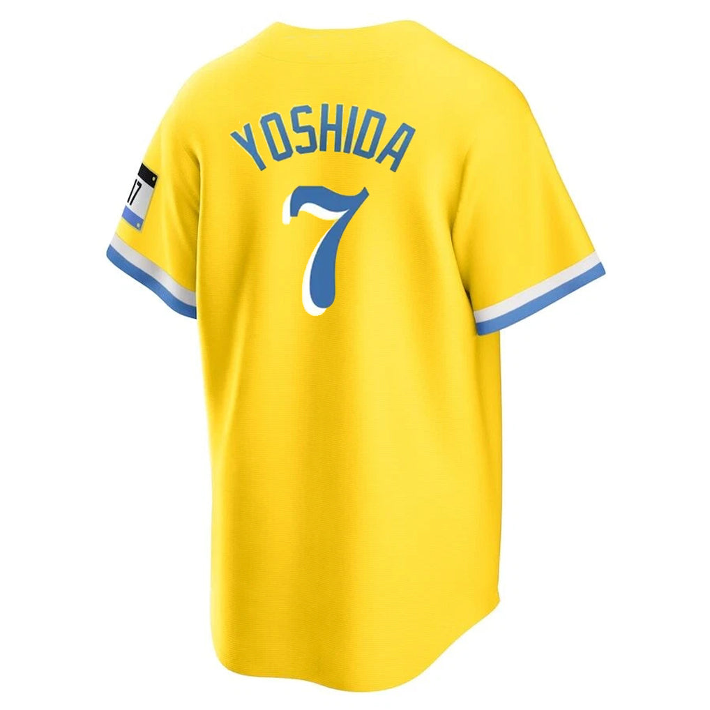 Crovyle B.Red Sox #7 Masataka Yoshida Player Yellow Home Game Stitched Jerseys