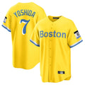 Crovyle B.Red Sox #7 Masataka Yoshida Player Yellow Home Game Stitched Jersey