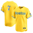 Crovyle B.Red Sox #7 Masataka Yoshida Player Yellow Limited Home Game Stitched Jersey