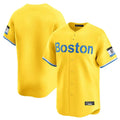 Crovyle B.Red Sox Blank Player Yellow Limited Home Game Stitched Jerseys