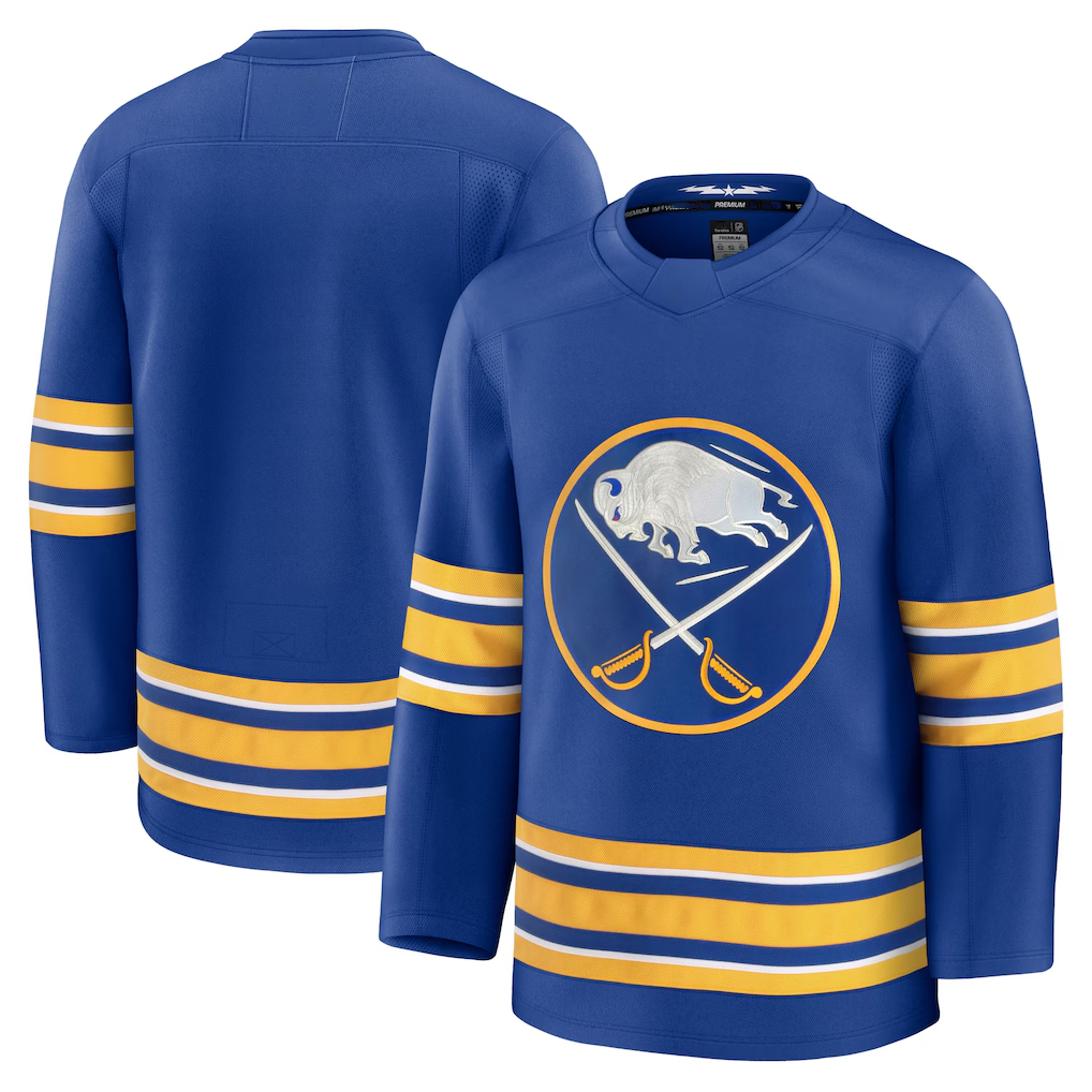 Crovyle B.Sabres Royal Home Premium Stitched Jerseys