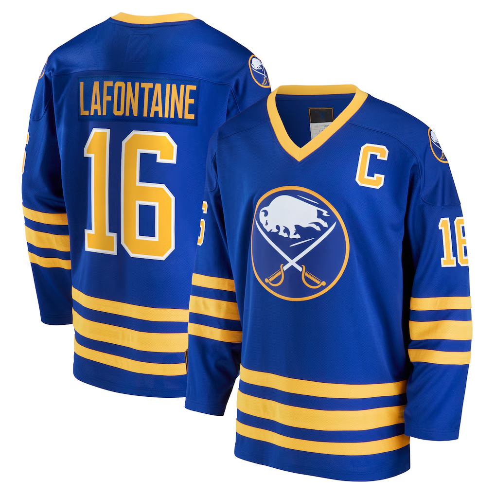 Crovyle B.Sabres #16 Pat LaFontaine Royal Breakaway Retired Player Stitched Jerseys