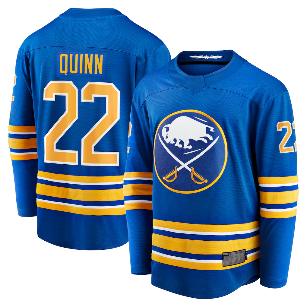 Crovyle B.Sabres #22 Jack Quinn Royal Home Breakaway Stitched Jerseys