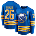 Crovyle B.Sabres #26 Rasmus Dahlin Royal Home Captain Patch Breakaway Stitched Jerseys