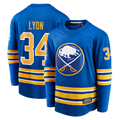 Crovyle B.Sabres #34 Alex Lyon Royal Home Breakaway Stitched Jerseys