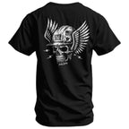 Crovyie cheap jerseys Ordering Blue Collar Skull Men's T-Shirt