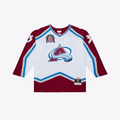 Crovyle C.Avalanche Patrick Roy Mitchell & Ness White 1995 Power Play Jerseys