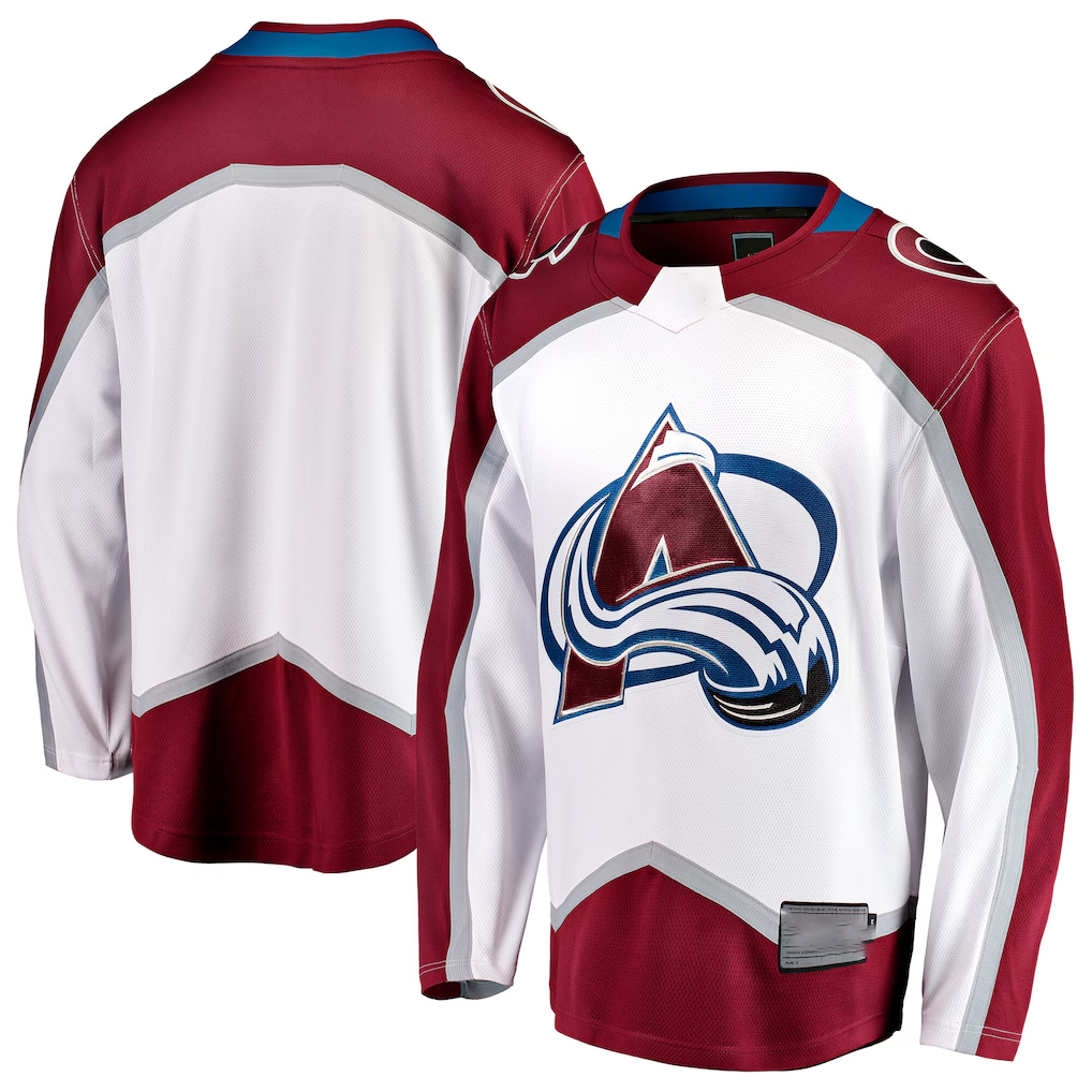 Crovyle C.Avalanche White Away Breakaway Jerseys