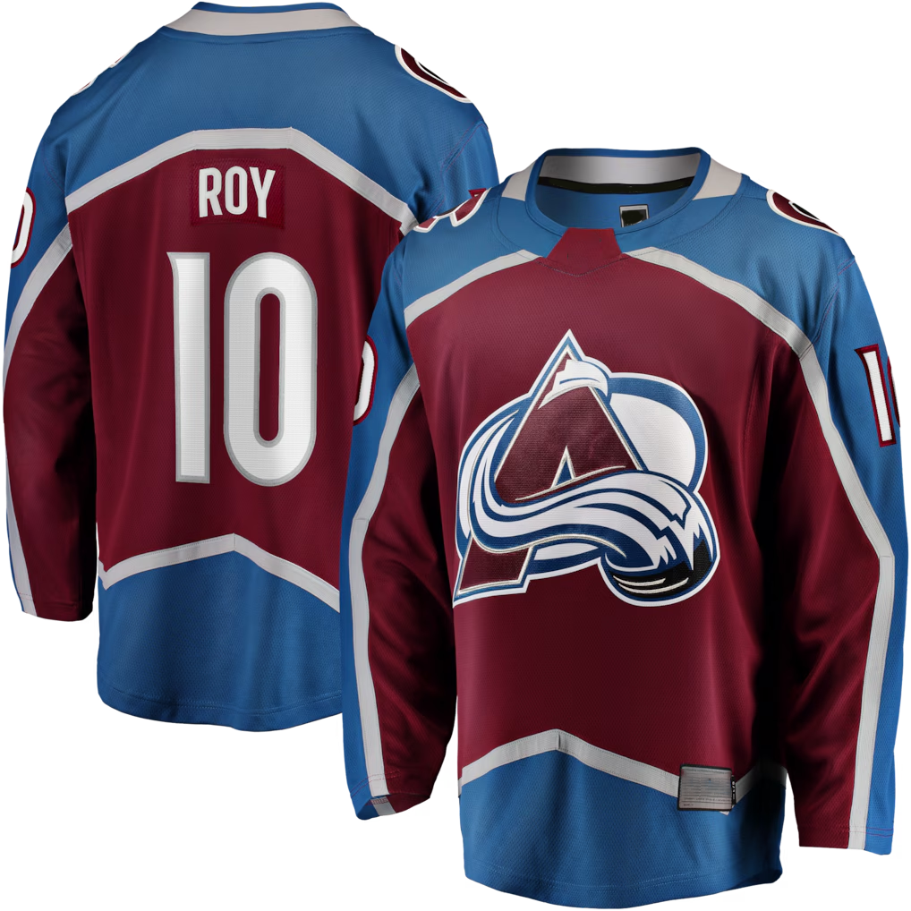 Crovyle C.Avalanche #10 Nicolas Roy Burgundy Home Breakaway Jerseys
